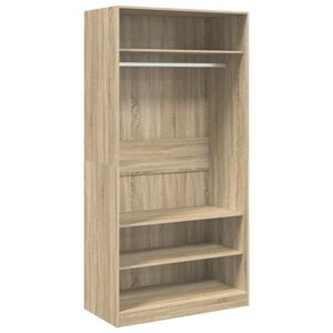 vidaXL Garderobe sonoma eik 100x50x200 cm konstruert tre