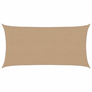 vidaXL Solseil 160 g/m&sup2; gr&aring;brun 2,5x4,5 m HDPE