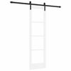 vidaXL Skyved&oslash;r ORKDAL Hvit og svart 61 x 198,5 cm