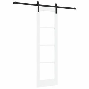 vidaXL Skyved&oslash;r ORKDAL Hvit og svart 61 x 198,5 cm