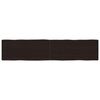 vidaXL Bordplate m&oslash;rkebrun 180x40x(2-6)cm behandlet heltre naturlig