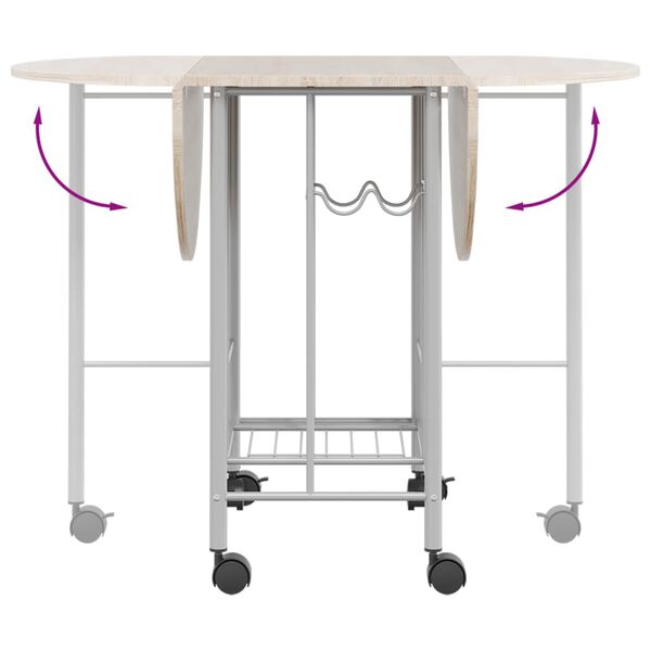 vidaXL Sammenleggbart spisesett MDF