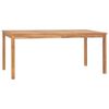 vidaXL 7-delers hagespisesett 180x90 cm heltre teak