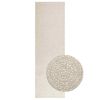 vidaXL Teppe ZIZUR kremhvit 80x250 cm jute-utseende innend&oslash;rs&utend&oslash;rs