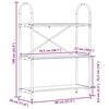 vidaXL Bokhylle Artisan Eik 80 x 30 x 109 cm Konstruert tre