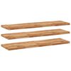 vidaXL Flytende hyller 3 stk 140x40x4 cm oljebehandlet heltre akasie