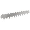 vidaXL Gjerdekant 50 pcs 103 x 15 cm St&aring;l S&oslash;lv