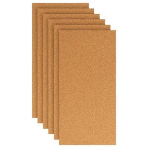 vidaXL Korkplate 6 pcs Brun 100 x 50 cm Kork