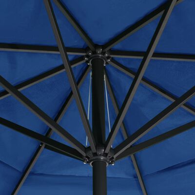 vidaXL Parasoll med aluminiumsstang 500 cm asurblå