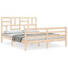 vidaXL Sengeramme med hodegavl 160x200 cm heltre