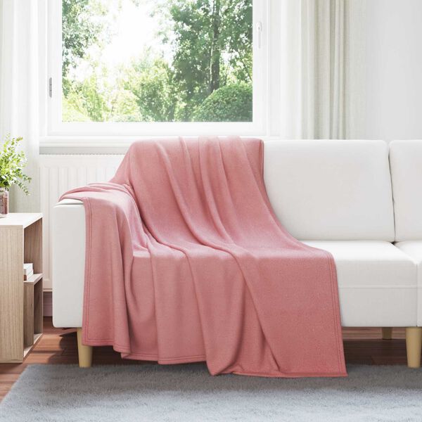 vidaXL Kastepledd 24 pcs Rosa 200 x 150 cm Fleece
