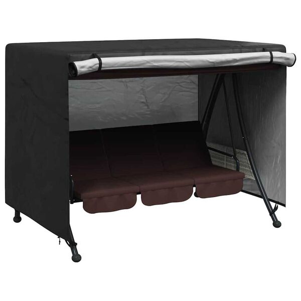 vidaXL Trekk til utehuske Svart 220 x 150 x 150 cm 210D Oxford stoff