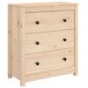 vidaXL Skjenk 70x35x80 cm heltre furu