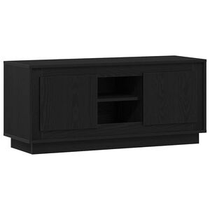 vidaXL TV-skap Svart Eik 102 x 35 x 45 cm Konstruert tre