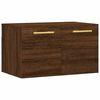vidaXL Veggskap brun eik 60x36,5x35 cm konstruert tre