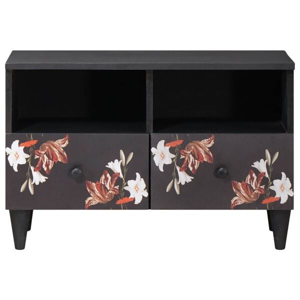 vidaXL Oppbevaringsskap Flerfarget 70 x 33,5 x 46 cm Massiv mango tre