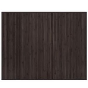 vidaXL Teppe rektangul&aelig;r m&oslash;rkebrun 80x100 cm bambus