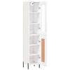 vidaXL Highboard hvit 34,5x34x180 cm konstruert tre