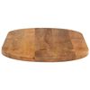 vidaXL Bordplate 90x40x3,8 cm oval heltre mango