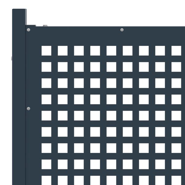 vidaXL Hagegjerde st&aring;l 178x125 cm antrasitt