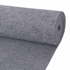 vidaXL Teppe Gr&aring; 1,2 x 15 m Polyester