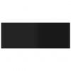 vidaXL Hylleplater 8 stk h&oslash;yglans svart 80x30x1,5 cm sponplate