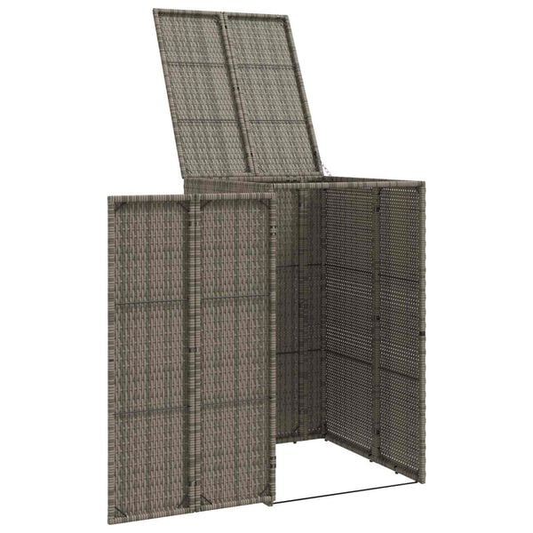 vidaXL Søppelboks Grå 65 x 80 x 115 cm Polyethylen