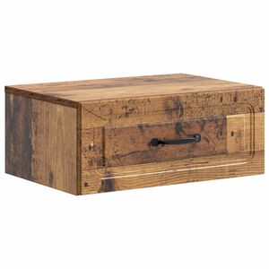 vidaXL Vegghengt Nattbord Gammelt tre 49 x 34,5 x 20 cm Konstruert tre