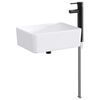 vidaXL Vaskeservant for bad Matt Svart 40,5 x 30,5 x 13 cm Metall