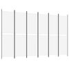 vidaXL Romdeler 6 paneler hvit 300x200 cm stoff