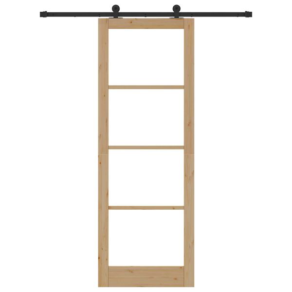 vidaXL Skyved&oslash;r ORKDAL Naturlig og svart 83 x 232 cm