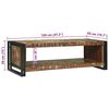 vidaXL Kaffebord Flerfarget 120 x 50 x 38 cm Massiv Reclaim Tre