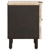 vidaXL Nattbordskap 2 pcs Hvit 40 x 33 x 46 cm Massiv mango tre