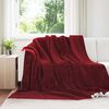 vidaXL Kastteppe Bordeaux R&oslash;d 240 x 270 cm Fleece