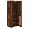 vidaXL Highboard r&oslash;kt eik 69,5x34x180 cm konstruert tre