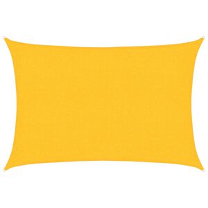 vidaXL Solseil 160 g/m&sup2; rektangul&aelig;r gul 2x2,5 m HDPE