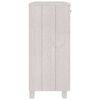 vidaXL Skjenk HAMAR hvit 85x35x80 cm heltre furu