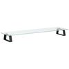 vidaXL Skjermstativ svart 80x20x8 cm herdet glass og metall