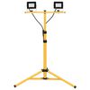 vidaXL LED-flomlys med stativ 2x20 W kaldhvit