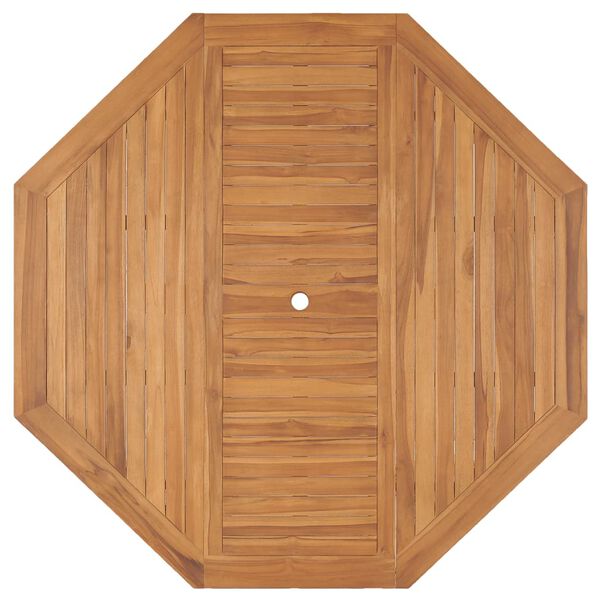 vidaXL Hagebord 150x150x75 cm heltre teak