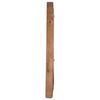 vidaXL Veggspeil 40 cm teak rund