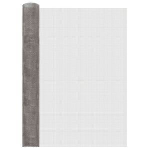 vidaXL Maskeskjerm 100 x 200 cm 3 Mesh Rustfritt st&aring;l 201 S&oslash;lv