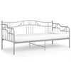 vidaXL Ramme til sovesofa gr&aring; metall 90x200 cm