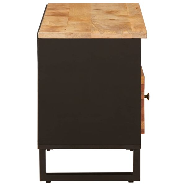 vidaXL TV-skap med skuff Brun 100 x 33 x 46 cm Massiv mango tre