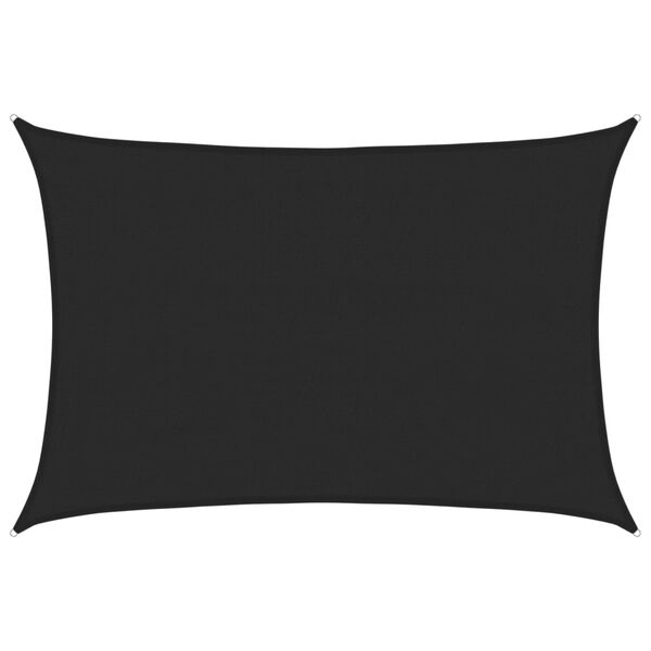 vidaXL Solseil 160 g/m&sup2; svart 4x5 m HDPE