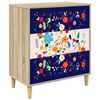 vidaXL Kommode MAINZ Blomsterprint 66 x 36,5 x 75 cm Konstruert tre