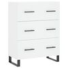 vidaXL Highboard hvit 69,5x34x180 cm konstruert tre