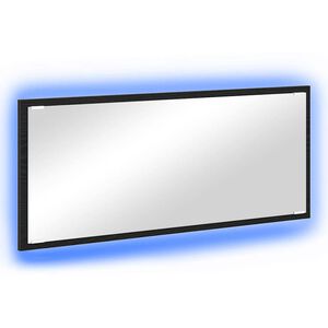 vidaXL Speil Veggmontert Svart Eik 90 x 8,5 x 37 cm Konstruert tre