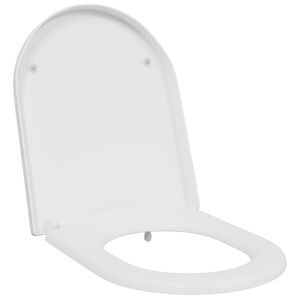 vidaXL Toalettsete Hvit 49 x 36 x 4 cm Duroplast