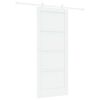 vidaXL Skyved&oslash;r Hvit 83 x 202 cm Heltre furu